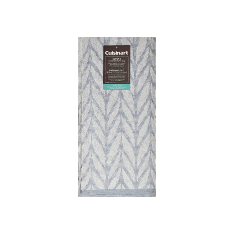 Cuisinart Bleach Safe Kitchen Towels - Set of 2- Blue