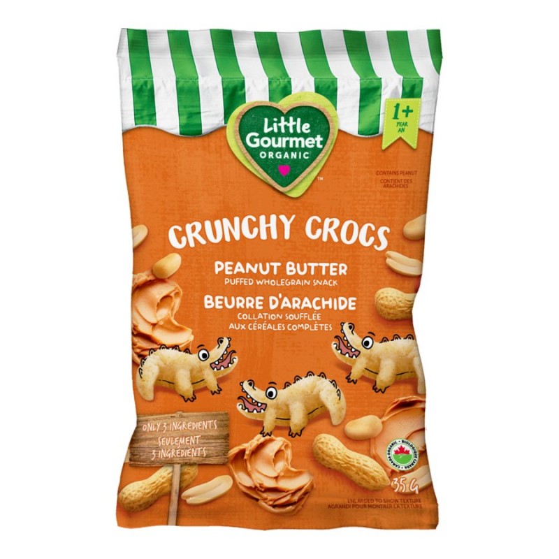 Little Gourmet Crunchy Crocs Puffed Wholegrain Snack