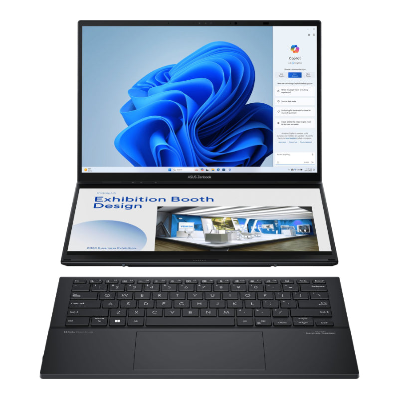ASUS Zenbook Duo Notebook - 14 Inch - 16 GB RAM - 1 TB SSD NVMe - Intel Core Ultra 7 - Intel Arc - UX8406MA-DS71T-CA - Open Box or Display Models Only