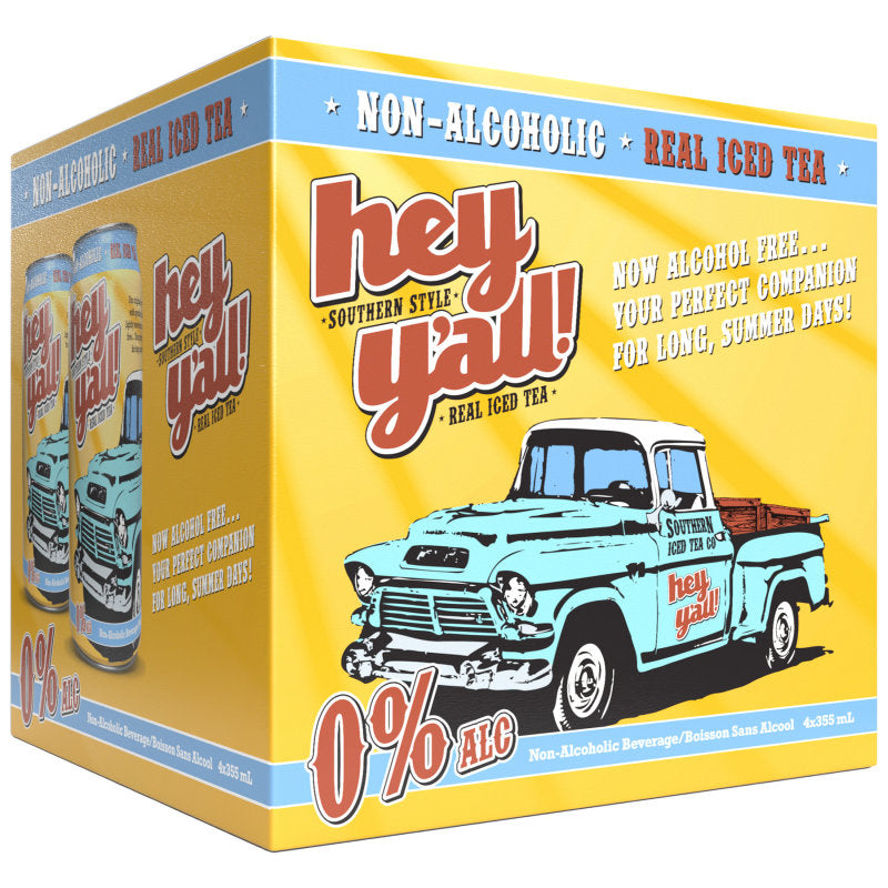 Hey Y'all Real Iced Tea - 4x355ml