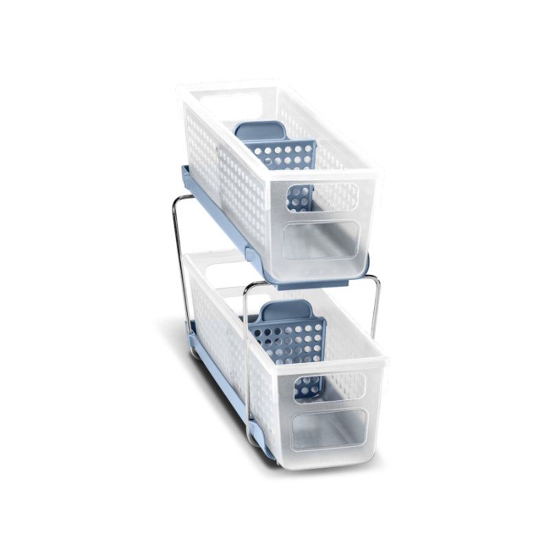 Madesmart Storage Organizer - 2 Tiers - Blue/Frost