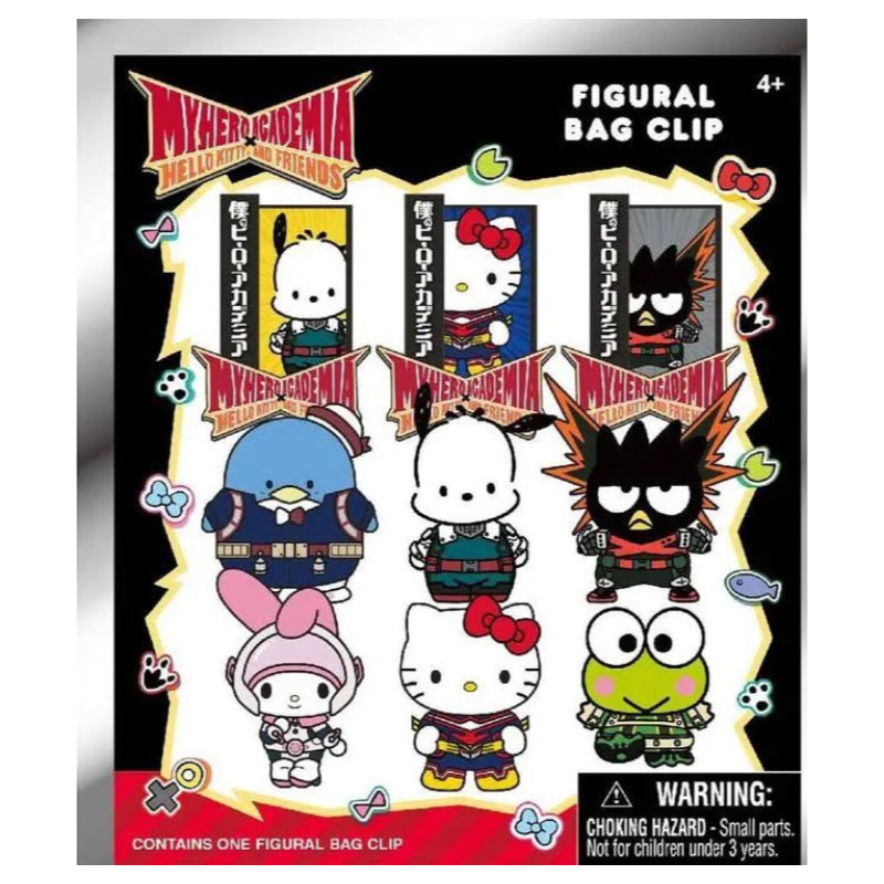 My Hero Academia Hello Kitty and Friends Figural Bag Clip