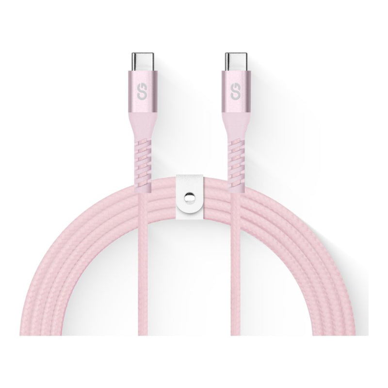 LOGiiX Vibrance USB-C to USB-C Cable - Blush - 1.2m