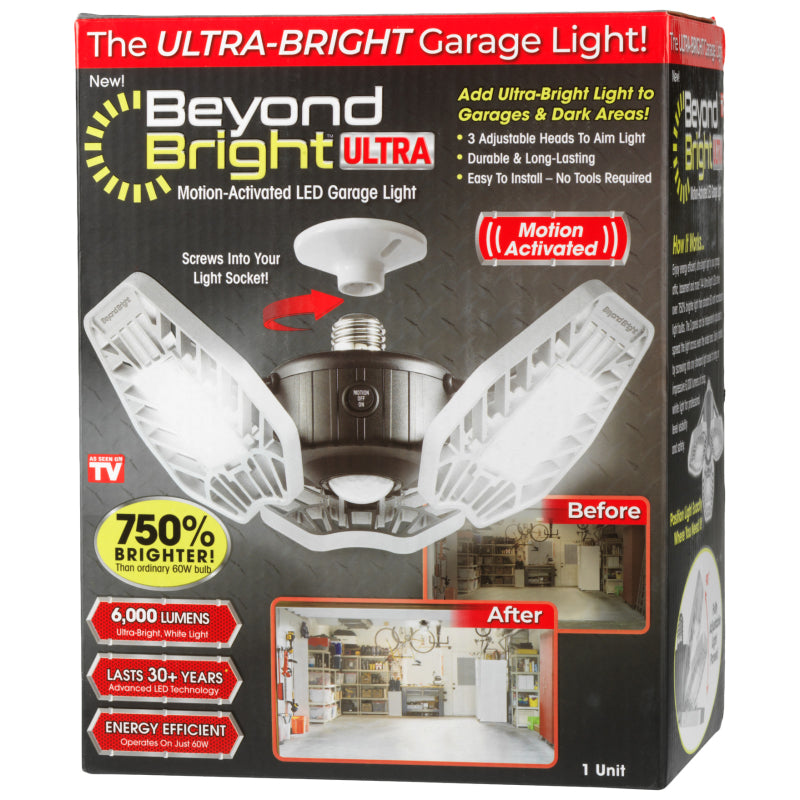 Beyond Bright Ultra LED Garage Light - Black - BEBRPRO-MC4