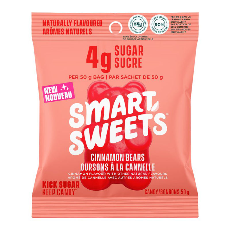 SmartSweets Chewing Candies - Cinnamon Bears - 50g