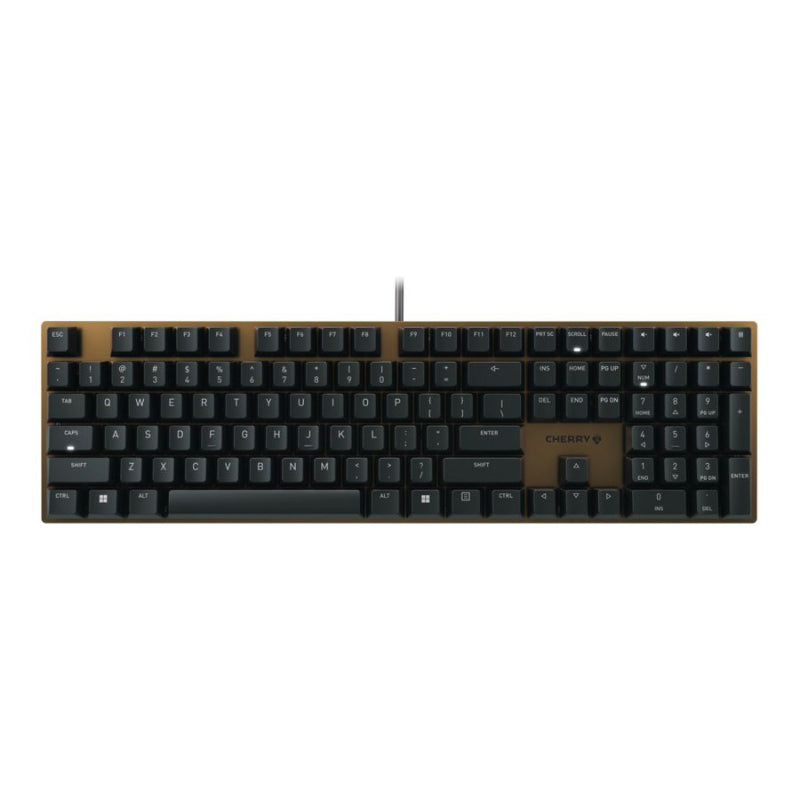 CHERRY KC 200 MX USB Keyboard - Black, Bronze - G80-3950LHBUS-2
