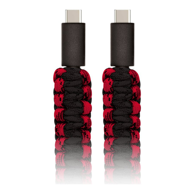 Helix Super Cable USB-C to USB-C Cable - Red/ Black - 97.5cm