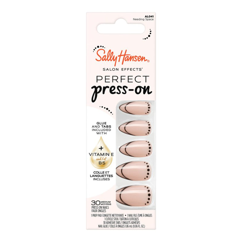 Sally Hansen Salon Effects Perfect Press-on False Nails Kit - Medium - Almond - Needing Space (AL041) - 30's