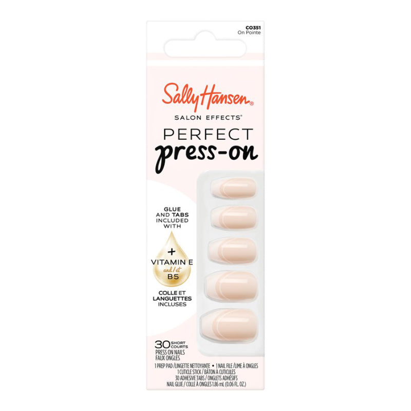 Sally Hansen Salon Effects Perfect Press-on False Nails Kit - Short - Coffin - On Pointe (CO351) - 30's
