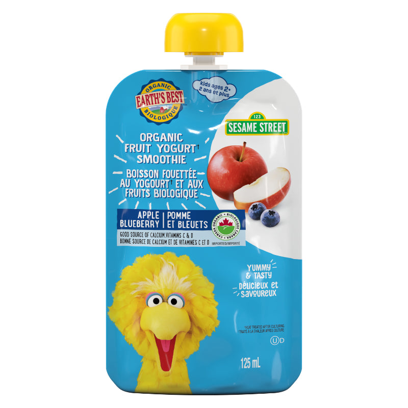 Earth's Best Organic Fruit Yogurt Smoothie - Apple Blueberry - 125ml