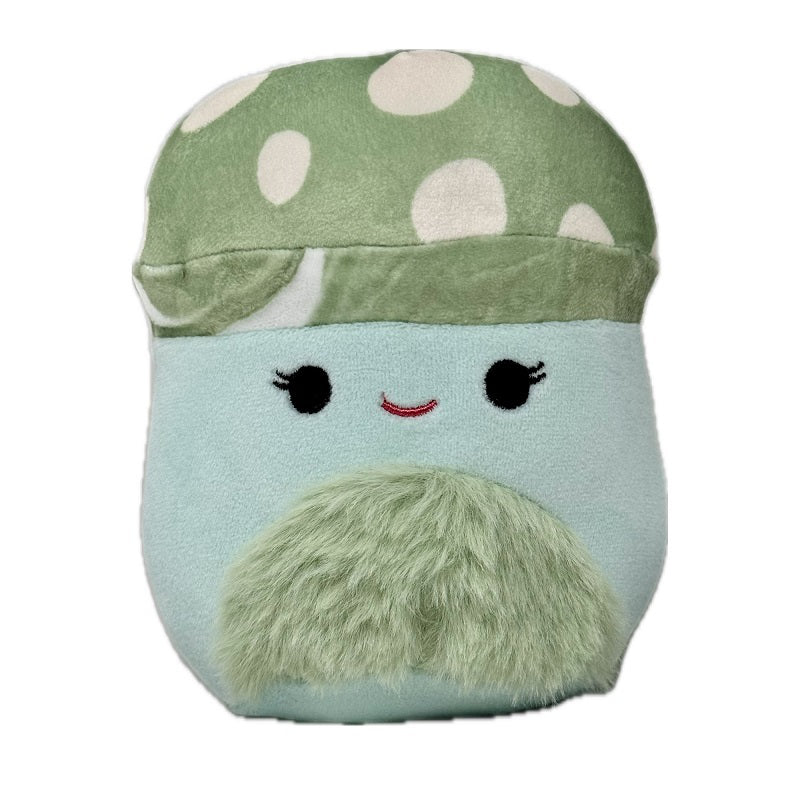 Squishmallows 5 Inch Bo Lynn Teal Mushroom with Fuzzy Green Belly