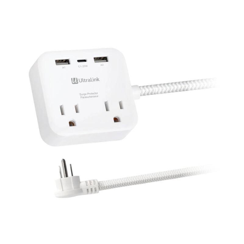 Ultralink Performance 2 Outlet 3 USB Surge Protector - ULPSP2