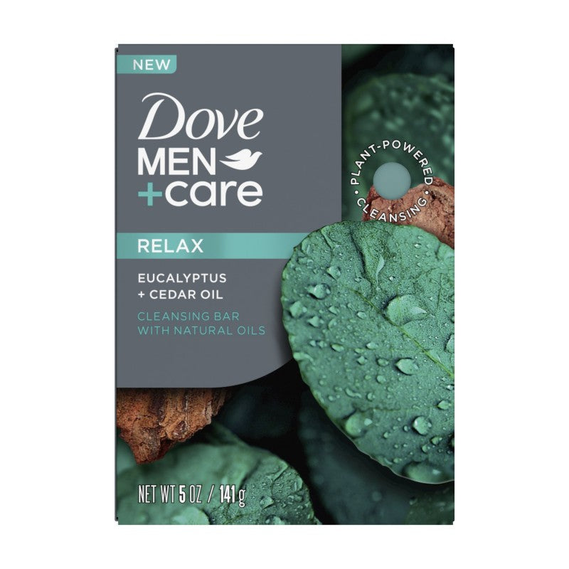 Dove Men+Care Relax Cleansing Bar - Eucalyptus + Cedar Oil - 141g