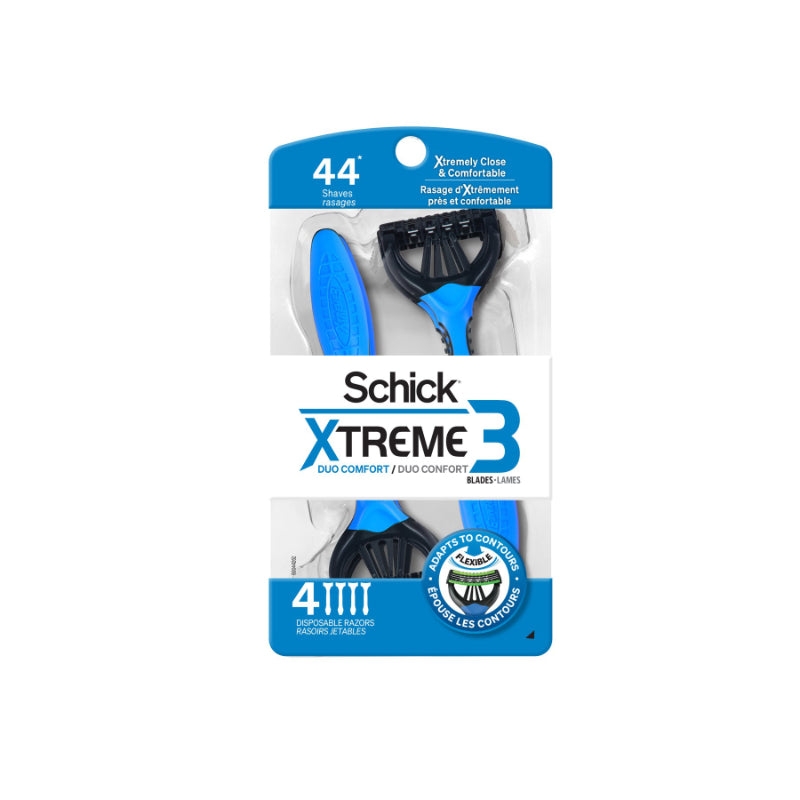 Schick Xtreme3 Duocomfort Disposable Razor - 4's