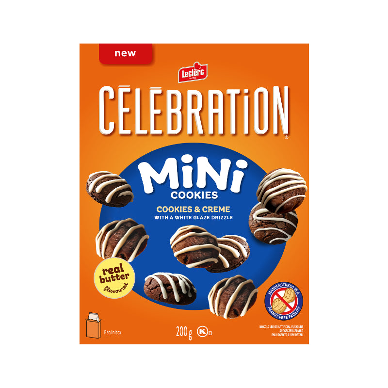 Leclerc Celebration Mini Cookies - Cookies and Cream - 200g
