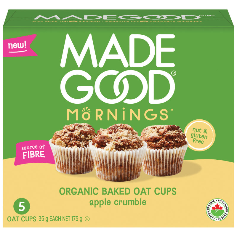 Made Good Organic Baked Oat Cups - Apple Crumble - 5 x 35g