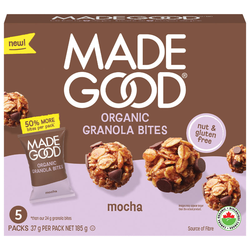 Made Good Organic Granola Bites - Mocha - 5 x 37g