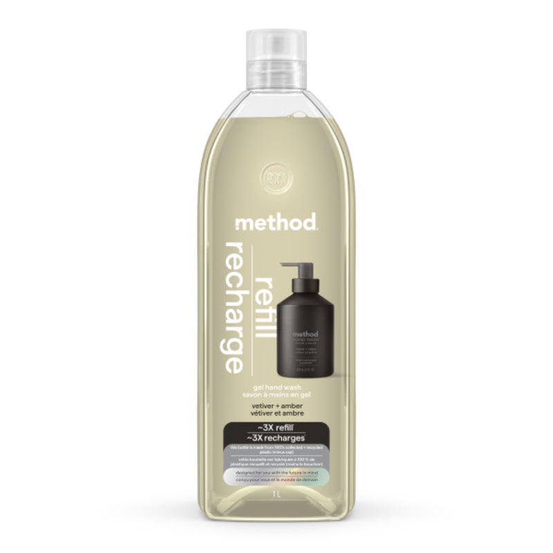 METHOD Gel Hand Wash Refill - Vetiver/Amber - 1L