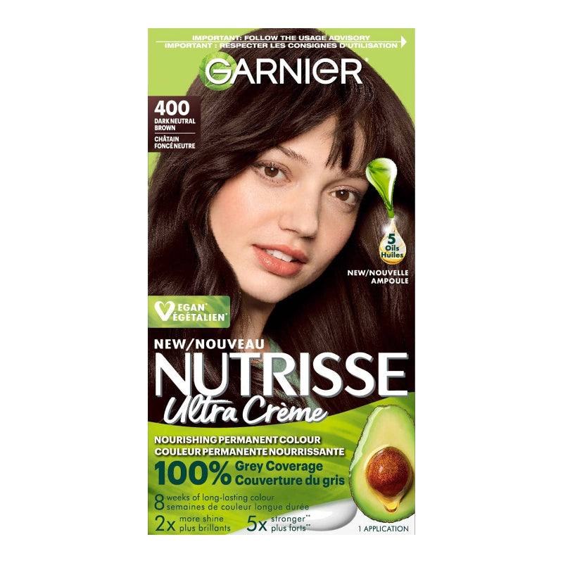 Garnier Nutrisse Ultra Creme Permanent Nourishing Hair Color - Dark Neutral Brown (400)