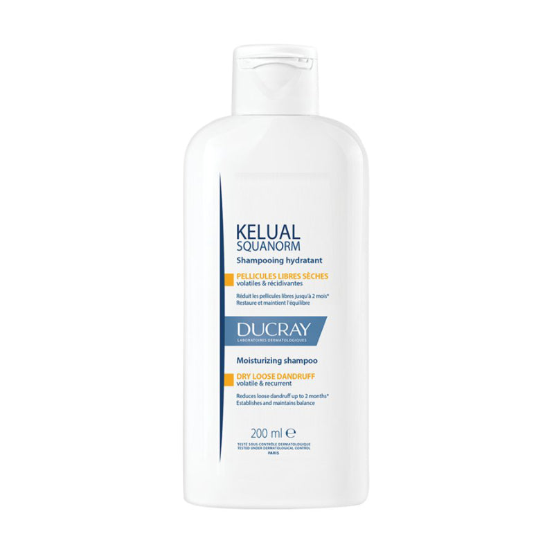 Ducray Kelual Squanorm Moisturizing Shampoo - Dry Loose Dandruff - 200ml