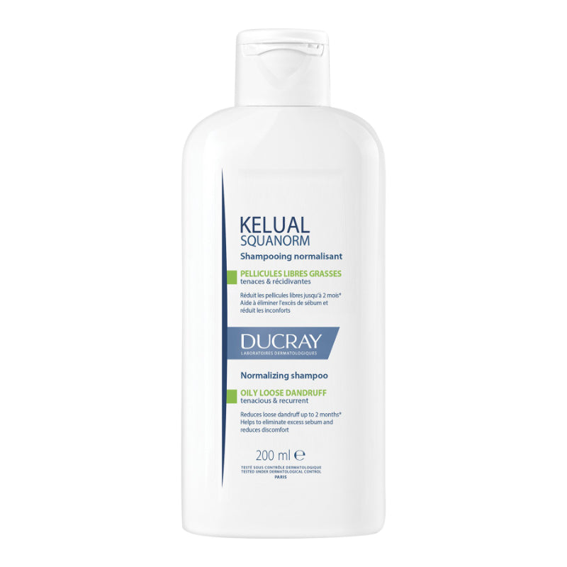 Ducray Kelual Squanorm Normalizing Shampoo - Oily Loose Dandruff - 200ml