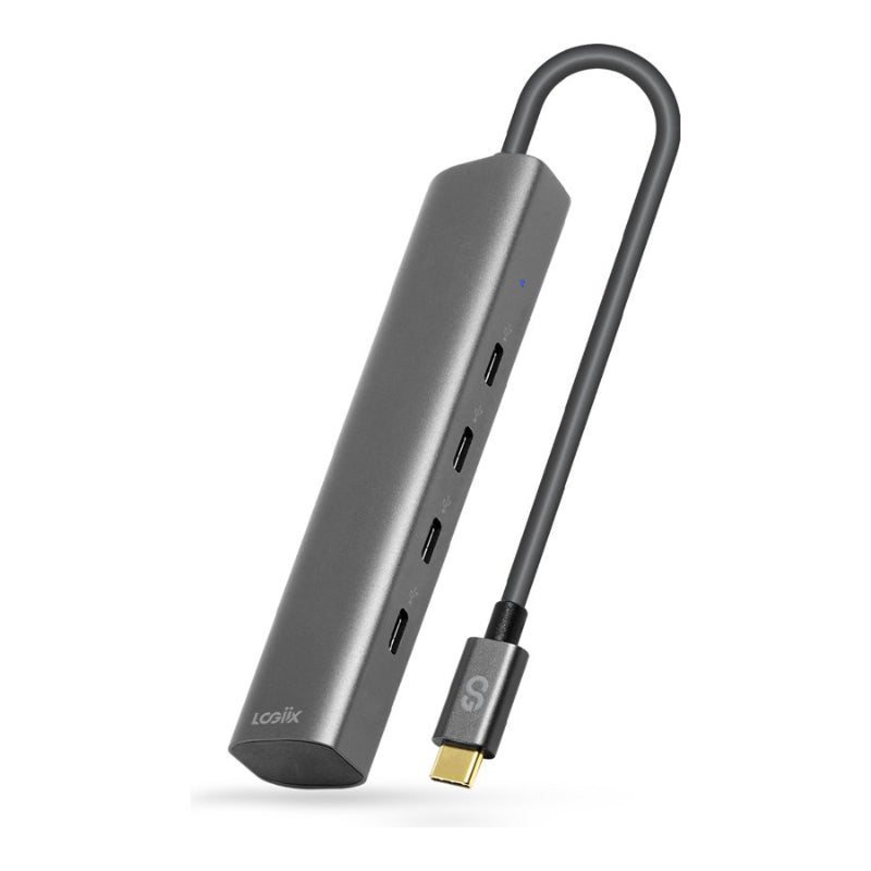 LOGiiX 4-Port USB-C Hub - Graphite - LGX-13894