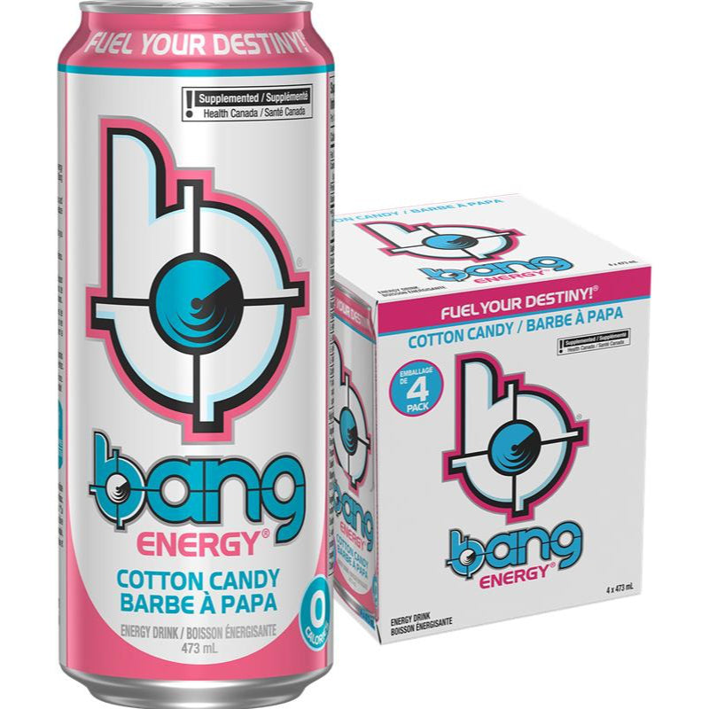 Bang Energy Drink - Cotton Candy - 4x473ml