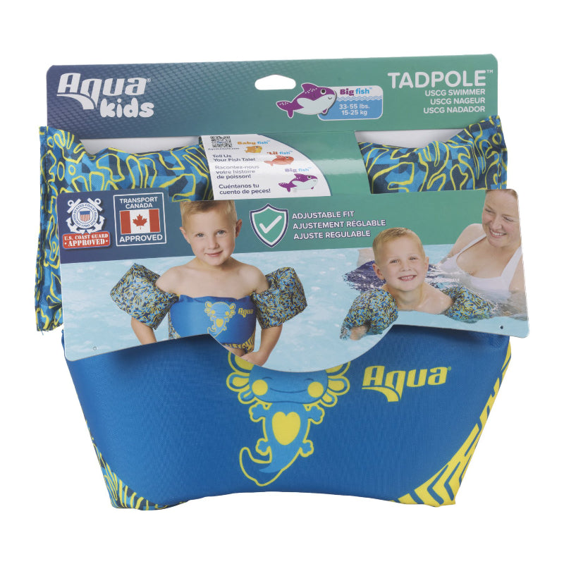 Tadpole Aqua Kids Swimming Arm Bands - Big Fish - Assorted