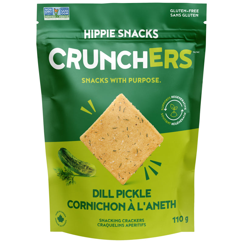 Hippie Snacks Crunchers - Dill Pickle - 110g