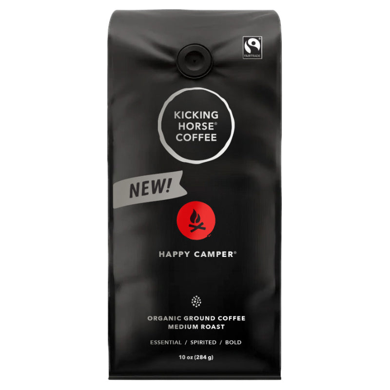 Kicking Horse Happy Camper Organic Ground Coffee - Medium Roast - 284g