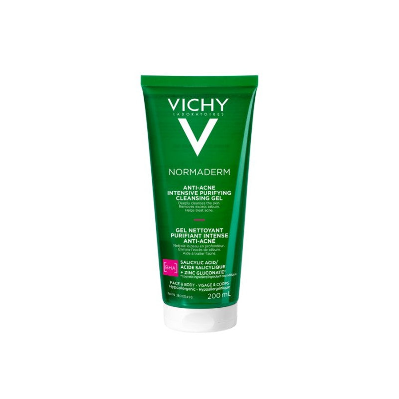 Vichy Normaderm Anti-Acne Intensive Purifying Cleansing Gel - 200ml