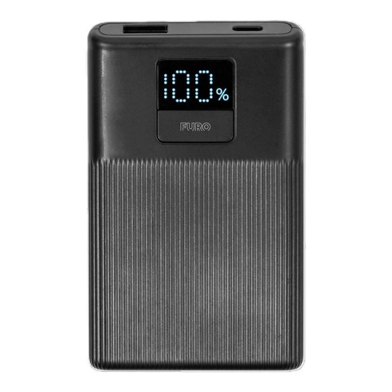 Furo 5000mAh USB-A & USB-C Power Bank - Black - FT8385