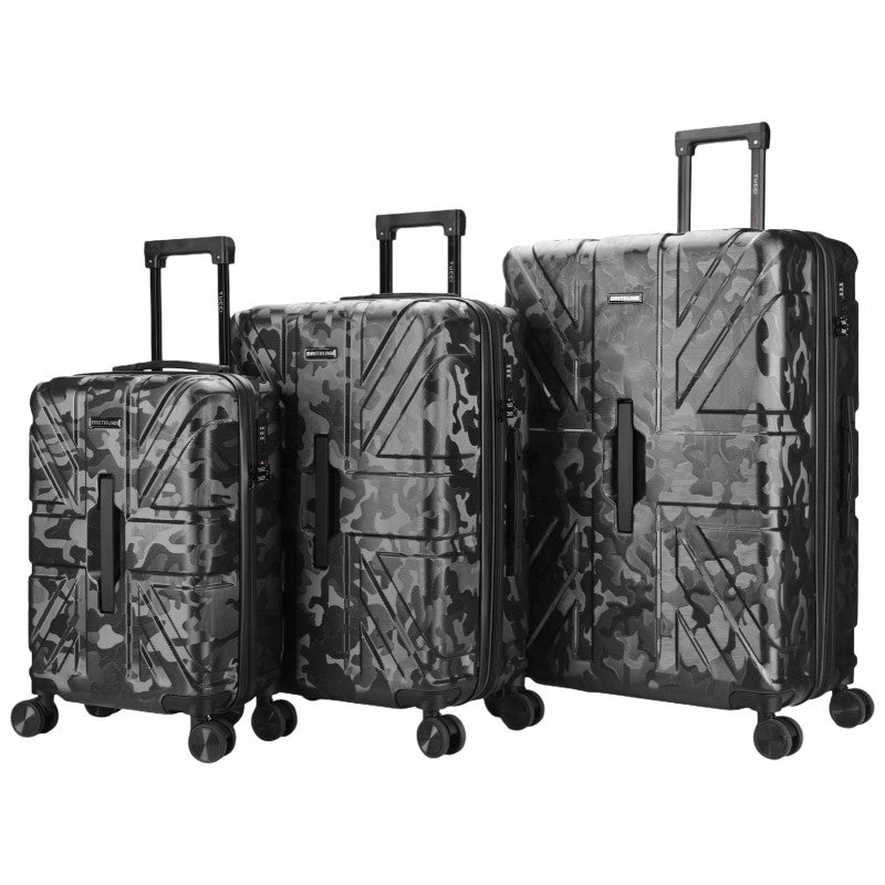 Tucci British Camo Luggage - Black - 20in