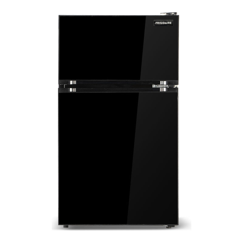 Frigidaire 3.1 Cu. Ft. Two Door Refrigerator/Freezer - Black Glass - EFR382-BLACK-6COM