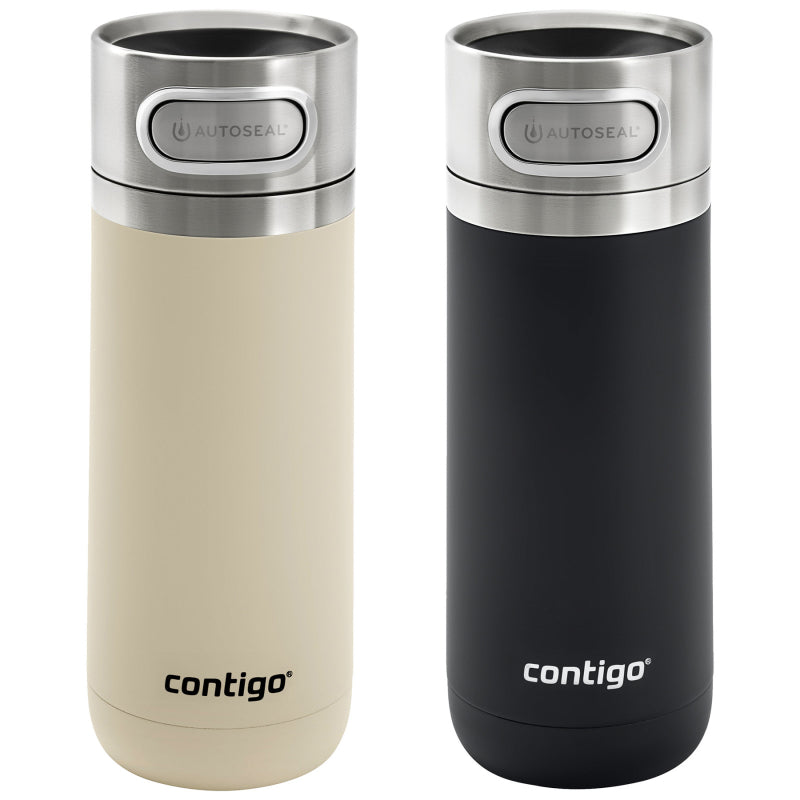 Contigo Luxe Thermal Mug Set - Oatmilk/Licorice - 14oz / 2 pack