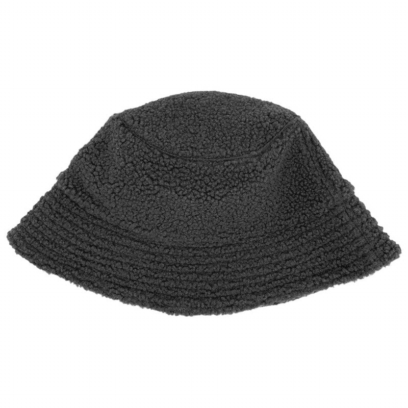 Reversible Teddy Bucket Hat - Charcoal