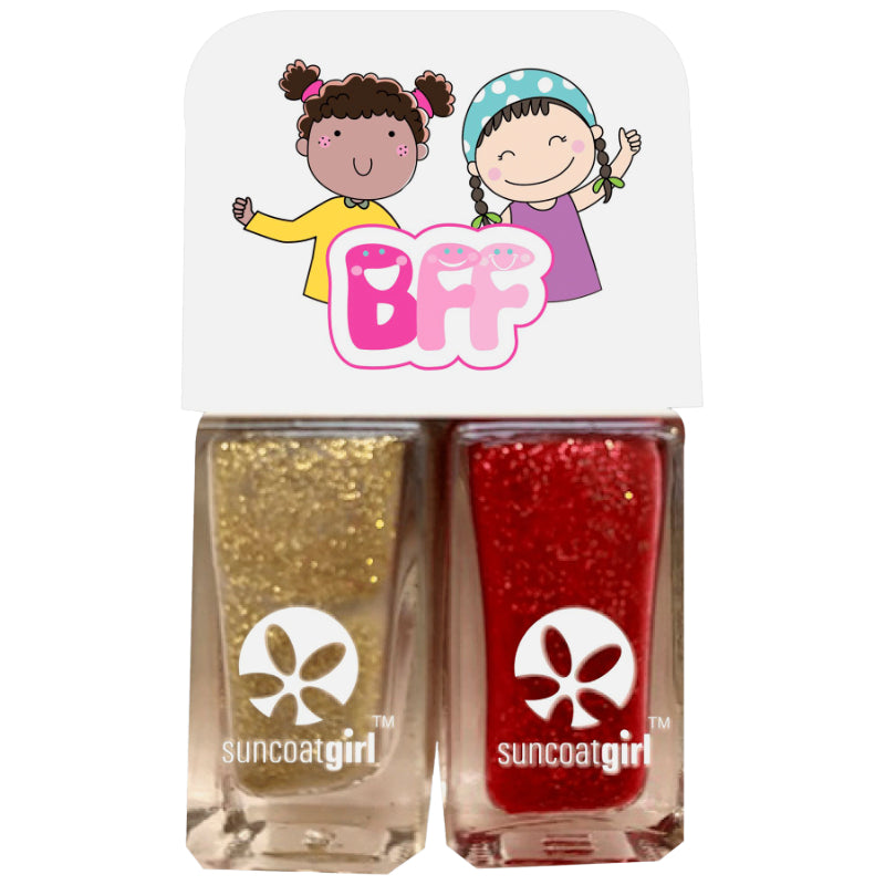 Suncoat Girl BFF Glitter Glam Nail Polish Duo Kit