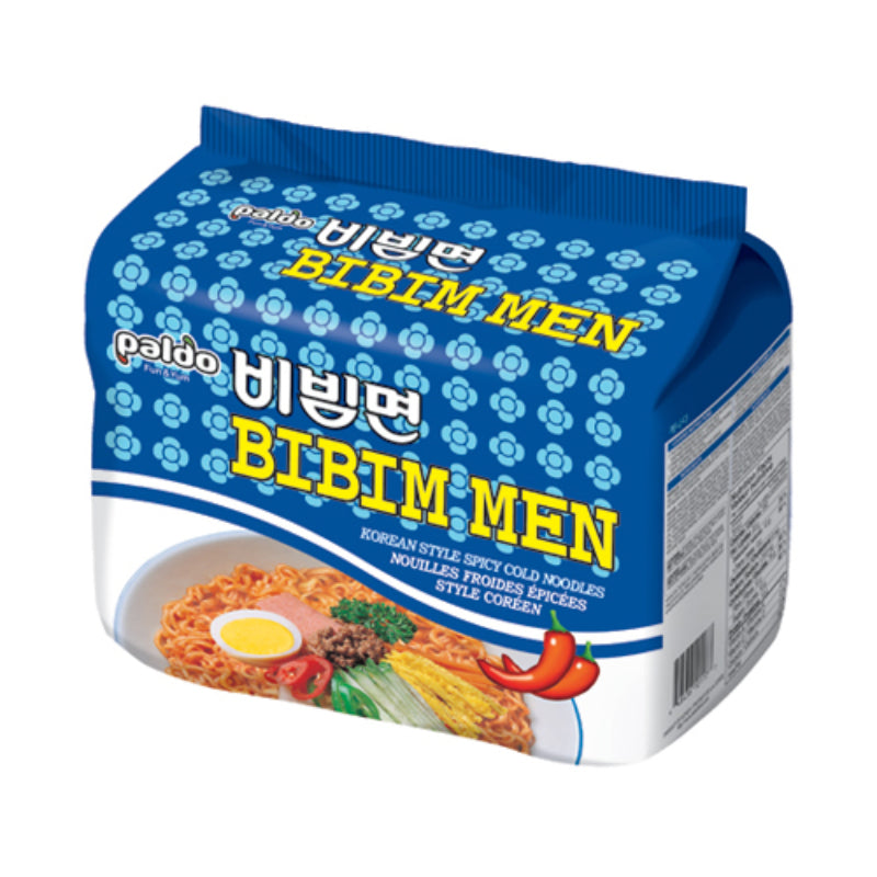 Paldo Bibimmen Korean Style Spicy Cold Noodles - 4 pack / 130g