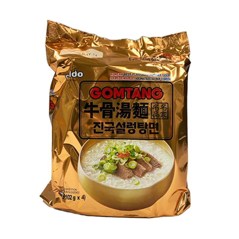 Paldo Gomtang Korean Beef Flavored Noodle Soup - 4 pack / 102g