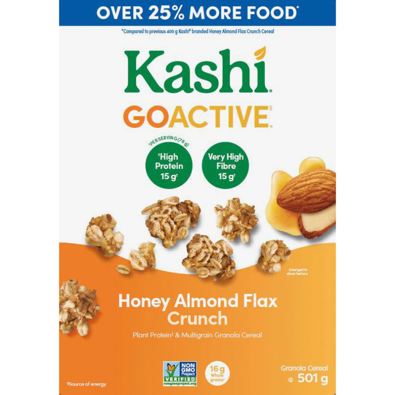 Kashi GoActive Granola Cereal - Honey Almond Flax Crunch - 501g