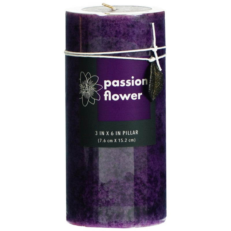 Alaura Pillar Mottled Candle - Passion Flower