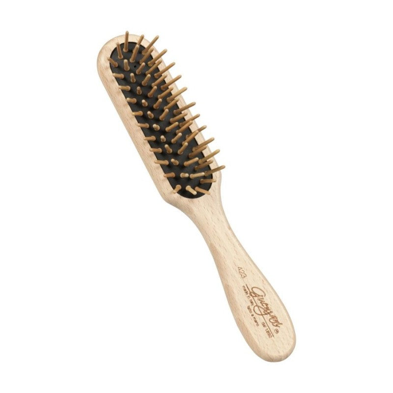 Guenzani Professional Line Flat Wood Bristles Hair Brush