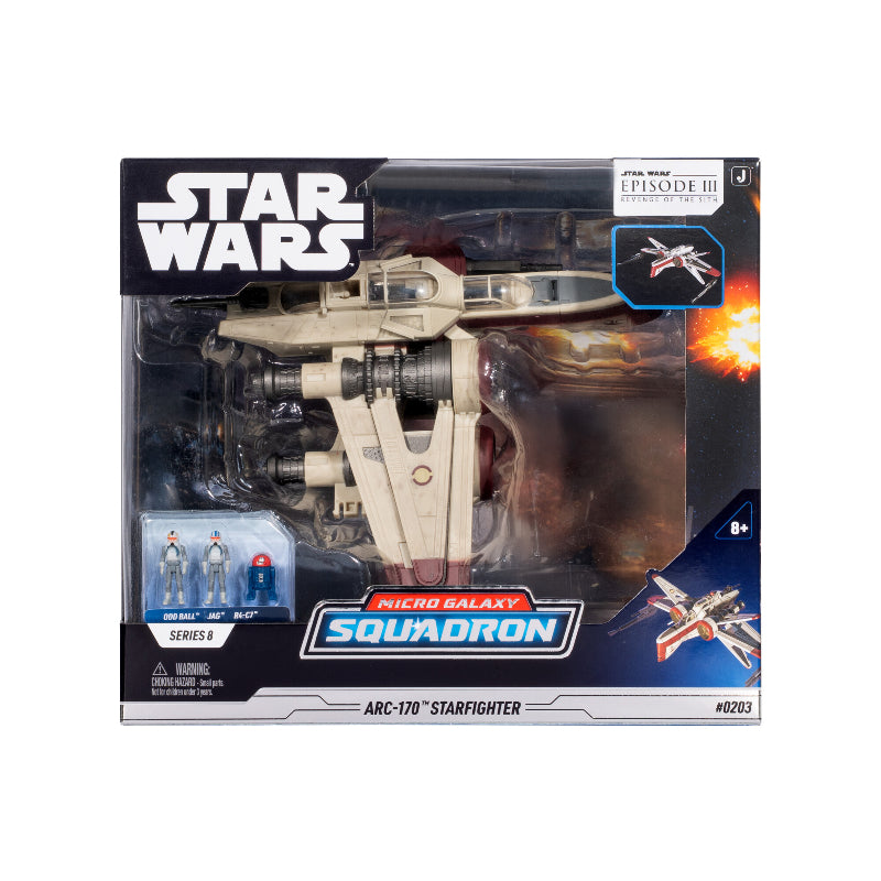 Jazwares Star Wars: Micro Galaxy Squadron Series-8 with Micro Figures - 8 Inch - Assorted