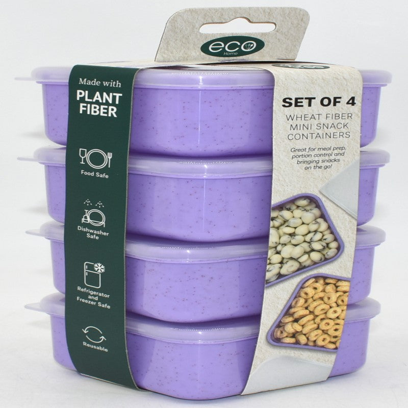 Eco Home Mini Food Storage Container - Lupine - 4 x 217ml