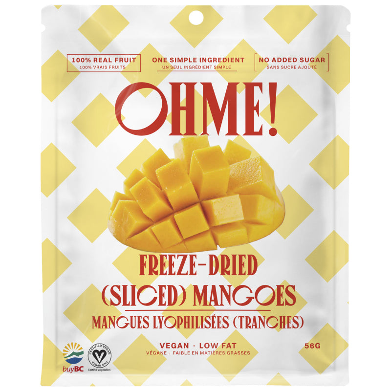 OHME! Freeze-Dried Fruit - Sliced Mangoes - 56g