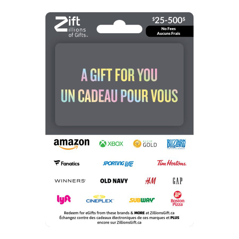 ZIFT A Gift For You Gift Card - $25-$500