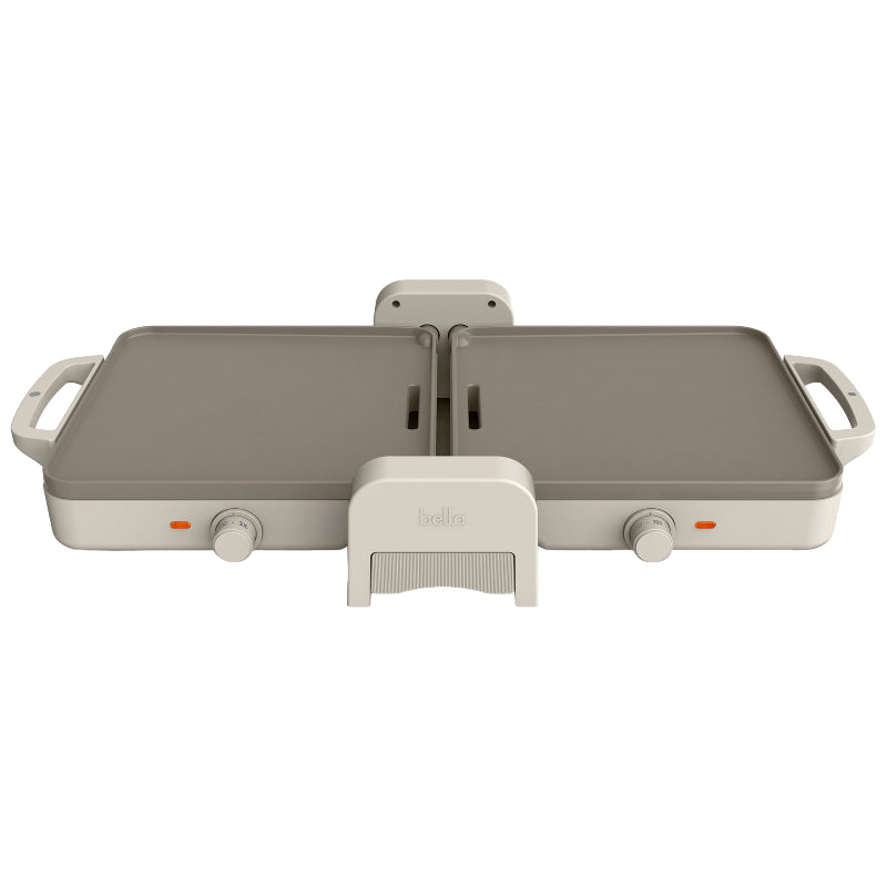 Bella Fits-anywhere Electrical Dual Temperature Griddle - Oat Milk - 10 x 20in - 35296-011A