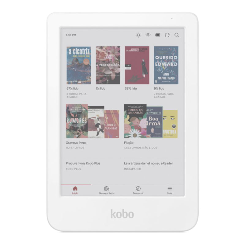 Kobo Clara Colour eBook Reader - 6 Inch - 16 GB - White - N367-KU-WH-K-CK