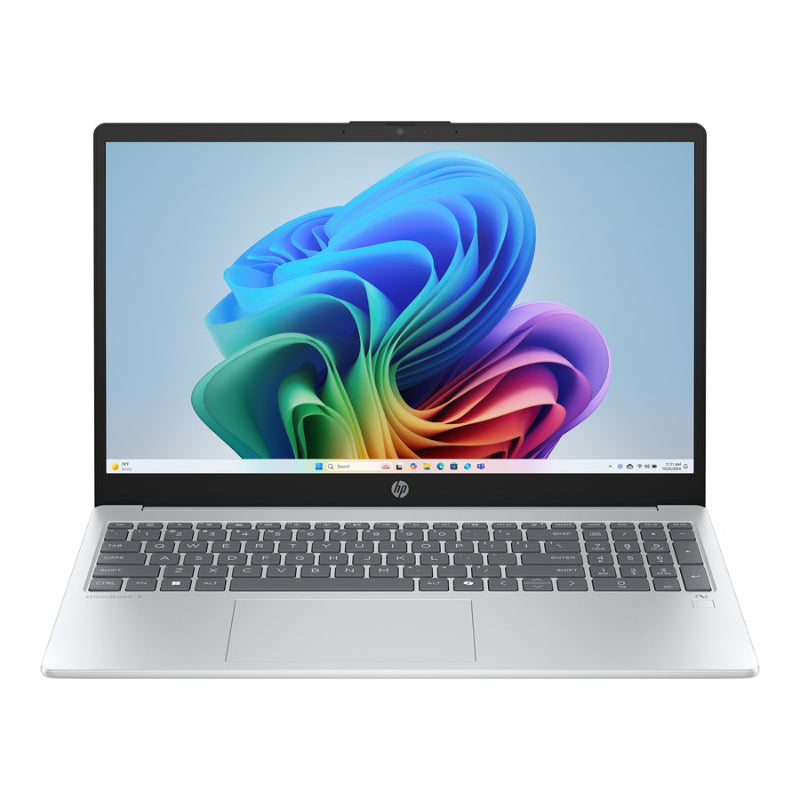 HP OmniBook 3 Next Gen AI Laptop - 15.6 Inch - 16 GB RAM - 512 GB SSD NVMe - AMD Ryzen AI 5 340 - AMD Radeon 840M - Glacier Silver - B96L3UA#ABL