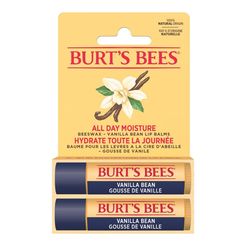 Burt's Bees Lip Balm - Vanilla Bean - 2 pack